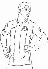 Messi Suarez Colorear Lionel Cristiano Voetbal Kleurplaat Disegno Topkleurplaat Kleurplaten Stampare Ragazzi Calciatore Lusso Suárez Jouw sketch template