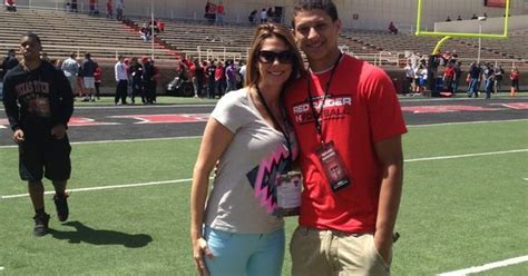patrick mahomes and mom at texas tech spring game patrick committed to fb at tech pinned using