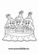 Kindergeburtstag Ausmalbild Ausdrucken Geburtstagsfeier Geburtag Malvorlagen Feiern Einladung Geburtstagseinladung Alles Torte sketch template