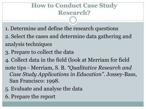 conduct  case study