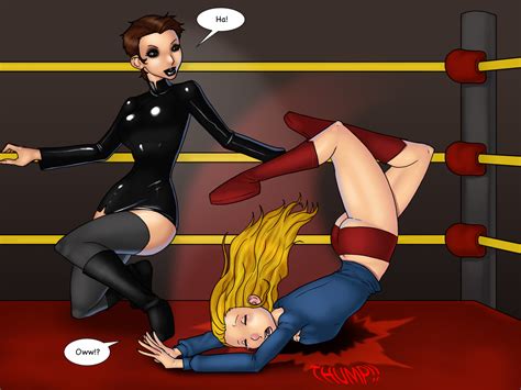 mercy graves vs supergirl 3 superhero catfights female wrestling and combat sorted by