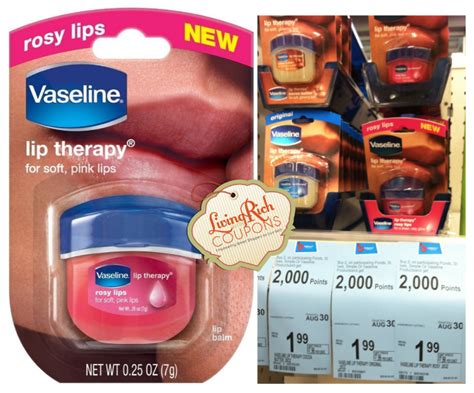 vaseline coupon vaseline lip therapy 0 92 each at waglreens living rich with coupons®