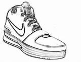 Shoe Drawing Shoes Coloring Pages Kids Nike Boys Getdrawings sketch template