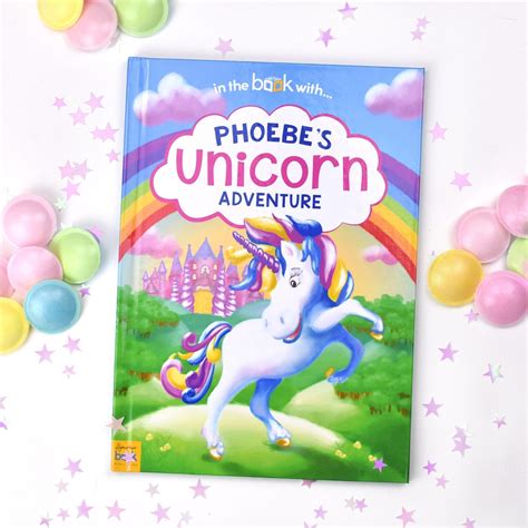personalised unicorn hardback book love  gifts
