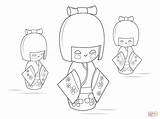 Coloring Kokeshi Pages Doll Dolls Printable China Drawing Kachina Getdrawings Color Kids Print Book Paper sketch template
