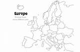 Europe Map Coloring Pages Blank Political Pdf Getcolorings Getdrawings Maps Printable Color Colorings sketch template