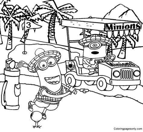 golf coloring pages printable