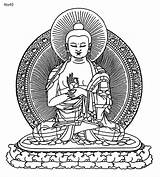 Meditating Buda Shakyamuni Spiritual Relato Buddhist sketch template