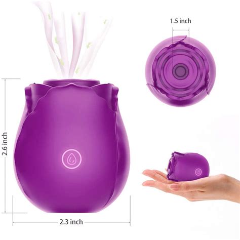 rose sex toy clitoral sucking vibrator with 7 intense suction modes
