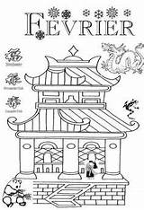 Chinois Chine Maternelle Nouvel Coloring Lundi Matin Asie Chansons Jeunesse Chinoise sketch template