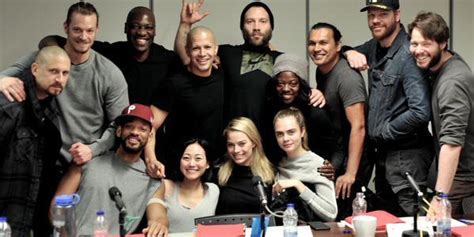 suicide squad table read photo reveals  cast members huffpost