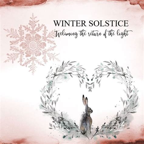 personalised winter solstice  card yule festival watercolour
