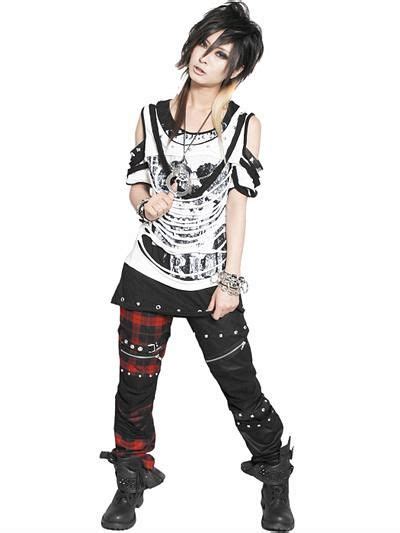 Punkish Two Tone Pants Coating Black X Red Plaid See More