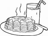 Pancake Getcolorings Waffle Pig Peppa Scribblefun sketch template