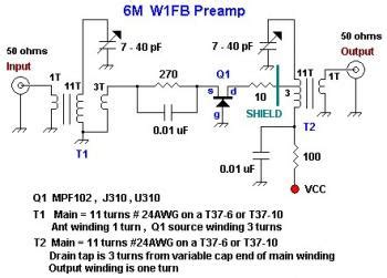 radio frequency amplifier  rf preamp  mpf