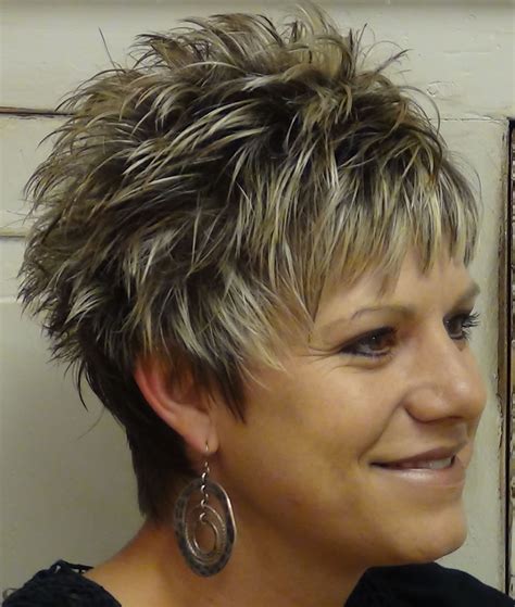 Short Spiky Grey Hair Styles Wavy Haircut