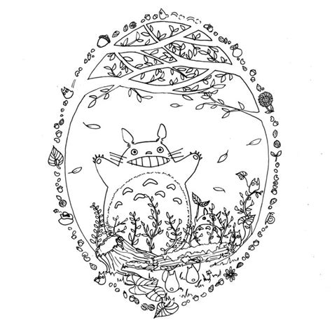 53 best studio ghibli coloring pages images on pinterest