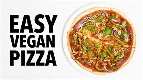 Easy Vegan Pizza Recipe Youtube
