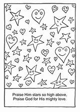 Praise Colouring God Craft Books Coloring sketch template