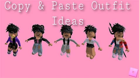 copy  paste roblox outfits  girls    youtube content creator  loves  build