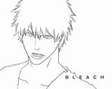 Coloring Bleach Pages Ichigo Anime Print Printable Comments Color sketch template