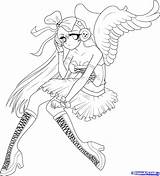 Coloring Pages Anime Angel Girl Printable Cat Emo Demon Print Angels Color Sheets Colouring Drawing Girls Adults Adult Wings Warrior sketch template