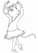 Angelina Ballerina Coloring Pages sketch template