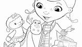 Coloring Pages Doc Mcstuffins Christmas Getcolorings Getdrawings sketch template