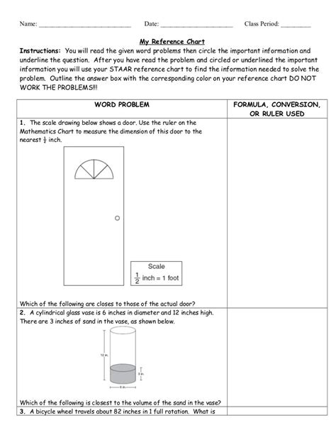 reference chart activity