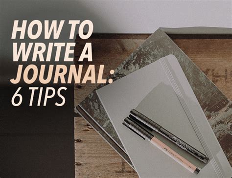 write  journal  tips   started