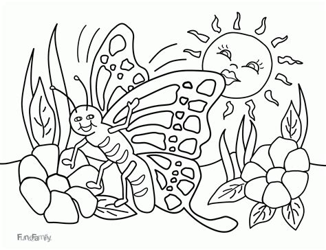spring break pages coloring pages