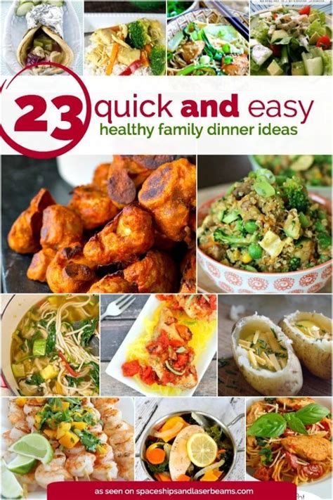 quick  easy healthy family dinner ideas easy family dinners