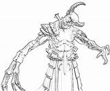 Coloring Pages Demon Diablo Skeleton Printable King Witch Yumiko Fujiwara Getcolorings Another sketch template