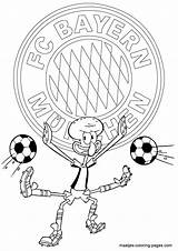 Coloring Madrid Soccer Real Bayern Pages Barcelona Munich Squidward Fc Spongebob Logo Arsenal Playing Maatjes Munchen Manchester United Club Patrick sketch template