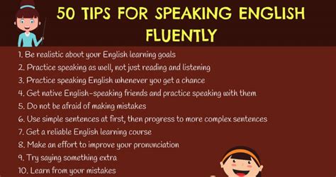 How To Speak English Fluently 50 Simple Tips • 7esl