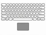 Keyboard Printablee Coloring Keyboarding sketch template