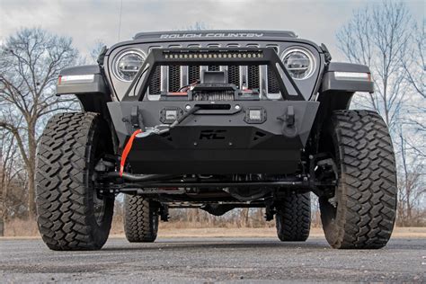 rough country jeep stubby front trail bumper jk jl gladia