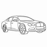Bentley Coloring Spur sketch template