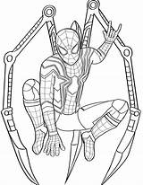 Homecoming Spiderman sketch template