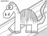 Dinosaur Scary Alley Marvelous Vicoms sketch template