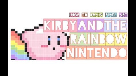 How To Draw Kirby And The Rainbow Colorful Pink Nintendo