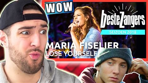 eminem sign  maria fiselier lose  beste zangers  reaction youtube