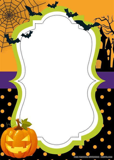 printable halloween invitation templates  hundreds