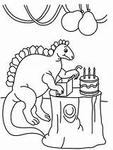 Coloring Dinosaur Birthday Pages Printable Print Getdrawings Kids sketch template
