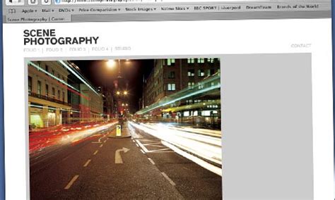 screenres portfolio scene photography website