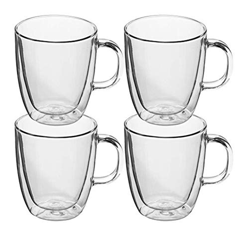 dishwasher and microwave safe large coffee mugs double wall glass set