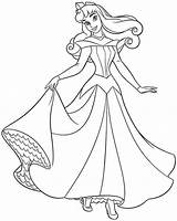 Aurora Coloring Pages Princess Disney Sleeping Beauty Printable Drawing Dress Wedding Her Isabella Baby Castle Happily Walk Color Print Getdrawings sketch template