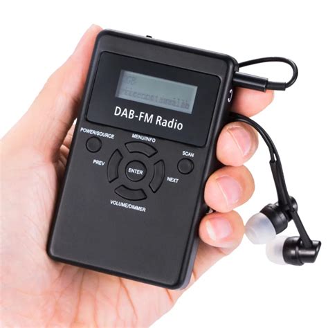 portable dab fm rds radio handheld digital dab radio receiver  lithium battery