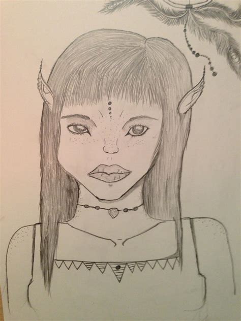 elf girl drawing  violet fox jasmine  deviantart