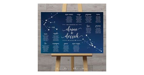 constellation wedding table plan celestial wedding theme